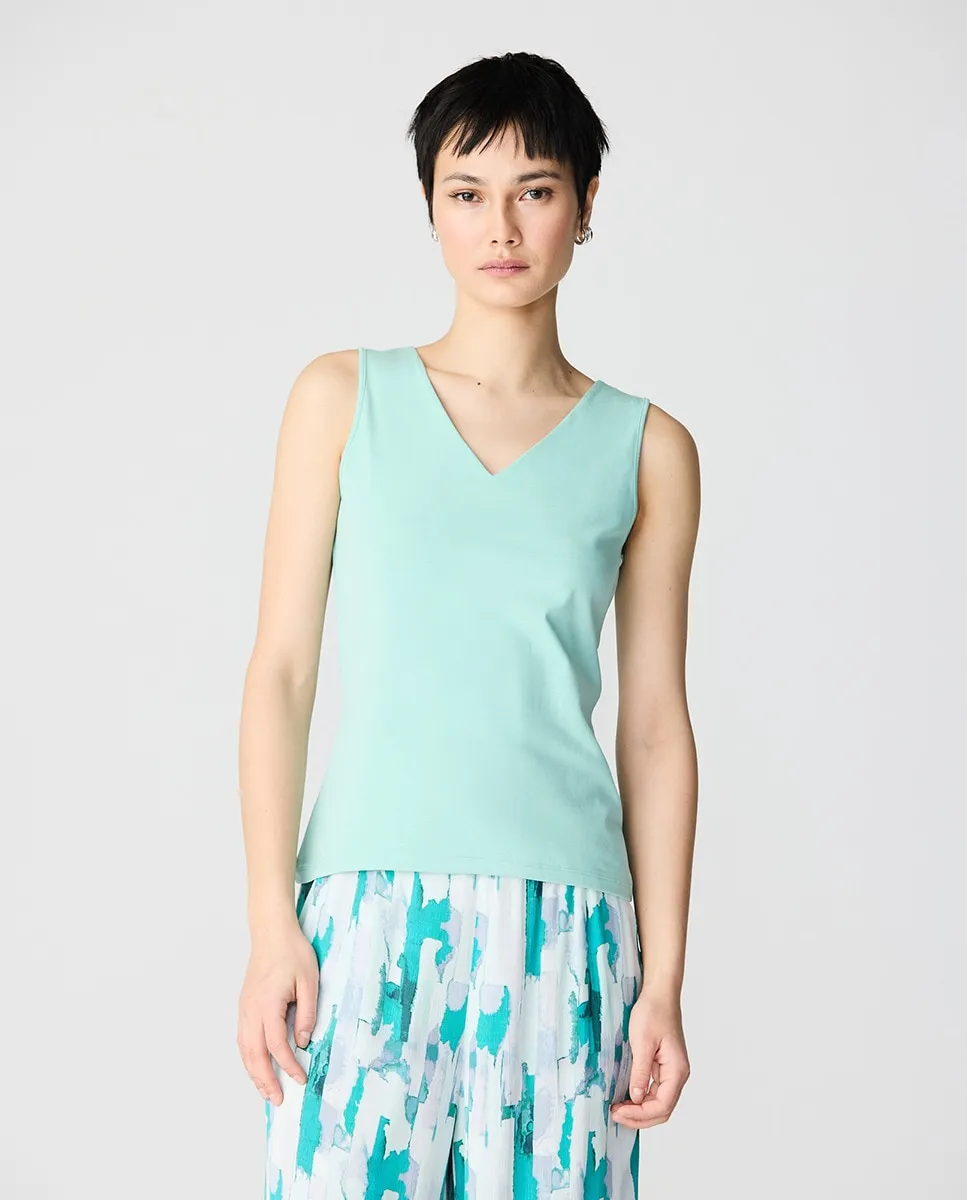 

Женская базовая майка с V-образным вырезом Escorpion, светло-зеленый