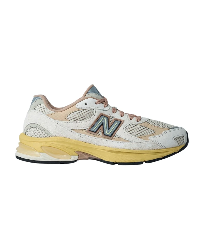 

Замшевые сетчатые кроссовки, круглый носок New Balance, мультиколор