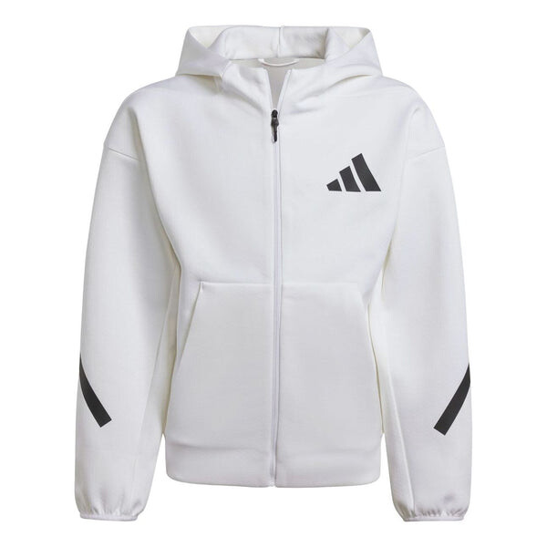 

Куртка zne полноразмерная куртка с капюшоном и застежкой-молнией Adidas, белый