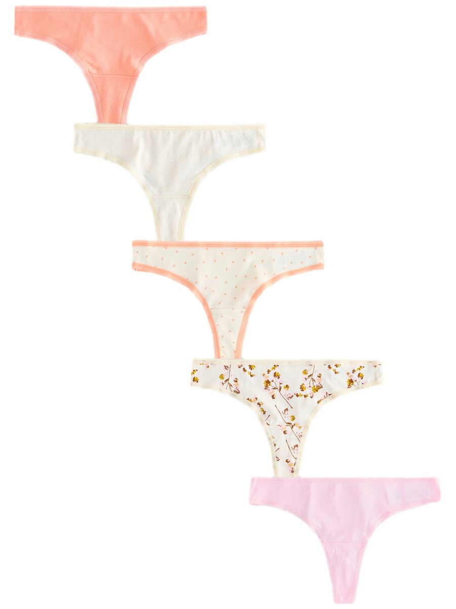 

Стринги Next, цвет Cream/Ecru/Salmon/Rose/White