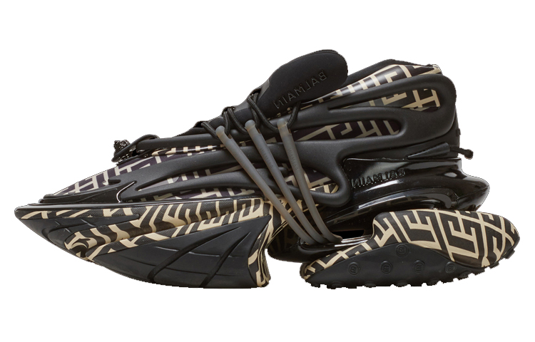 

BALMAIN Кроссовки Unicorn Low 'Ivory Black Monogram'