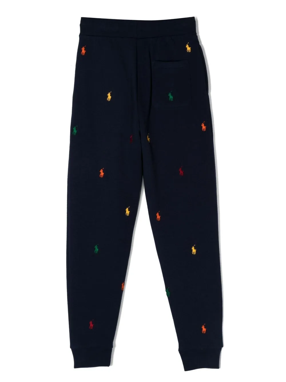 Спортивные брюки с вышитым логотипом POLO RALPH LAUREN KIDS, синий — фото 2