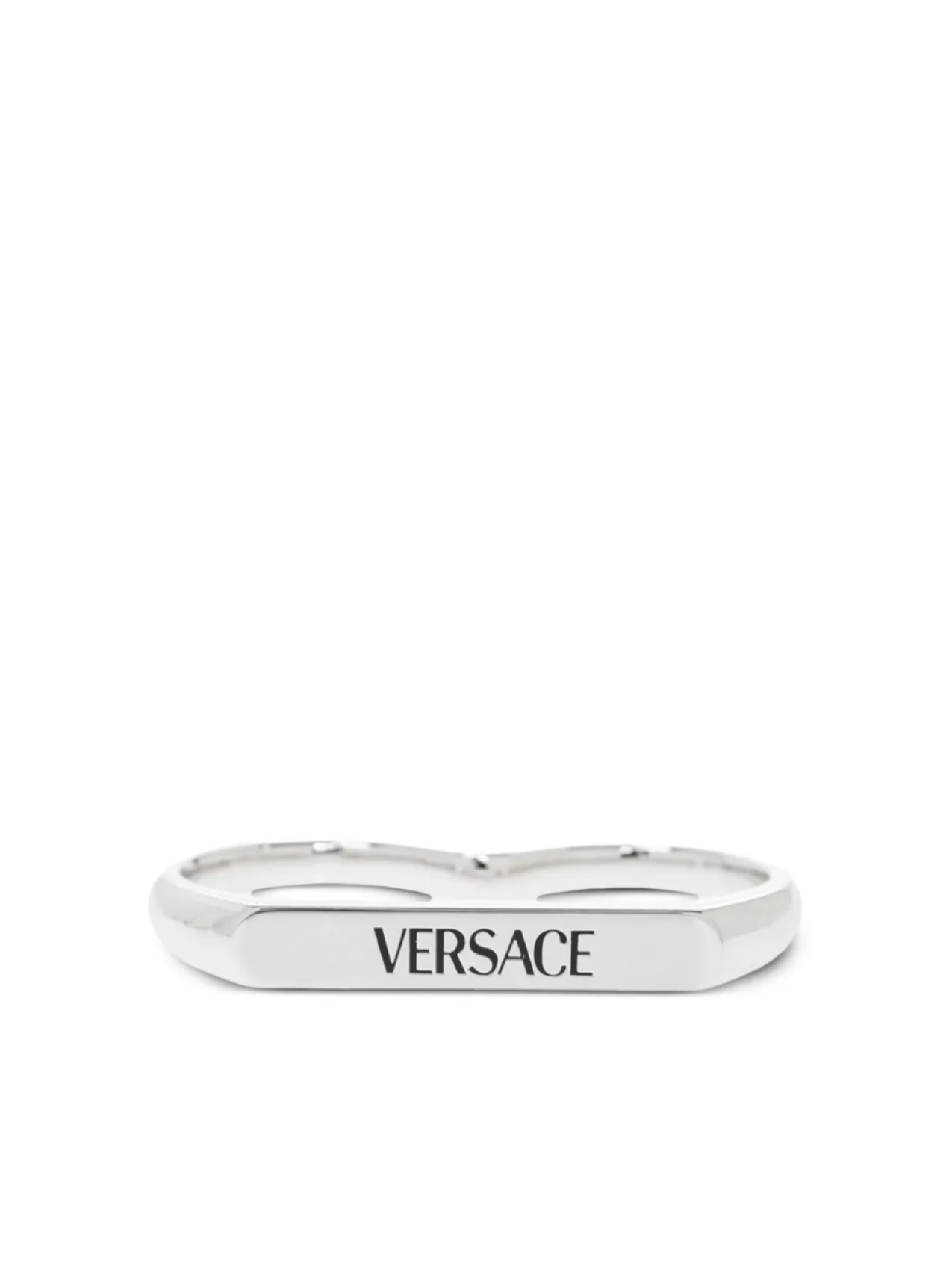 

Кольцо с логотипом Versace, серебряный