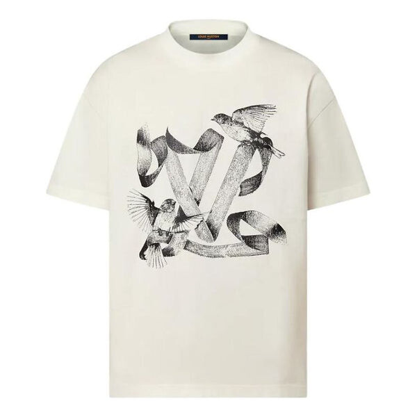 

Футболка graphic cotton t-shirt 'white' Louis Vuitton, белый
