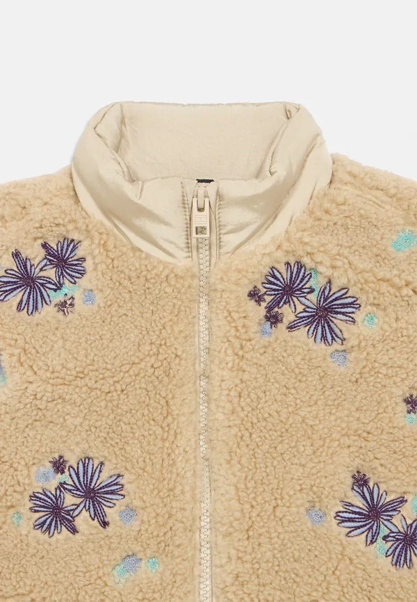 Жилет свободного кроя из ткани «тедди» с цветочной вышивкой Tommy Hilfiger, Gulf Sand — фото 3