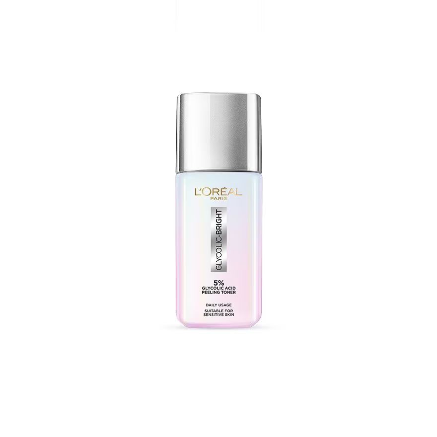 

L'Oreal Paris Glycolic-Bright Glowing Peeling Toner 65 мл. โทนเนอร์ บำรุง ผิวกระจ่างใ, Pink