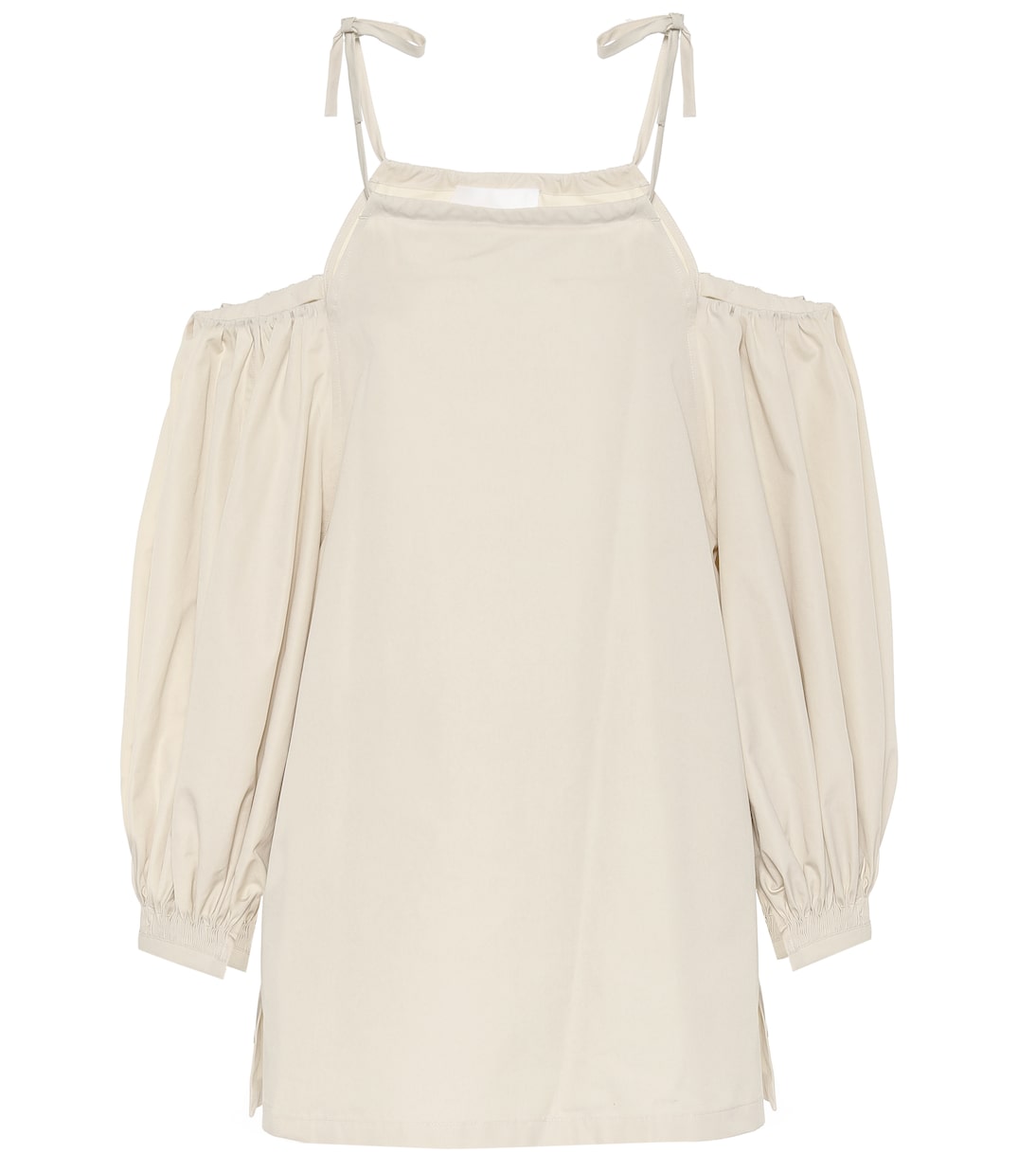 

Хлопковый топ с открытыми плечами Jil Sander, Light Beige