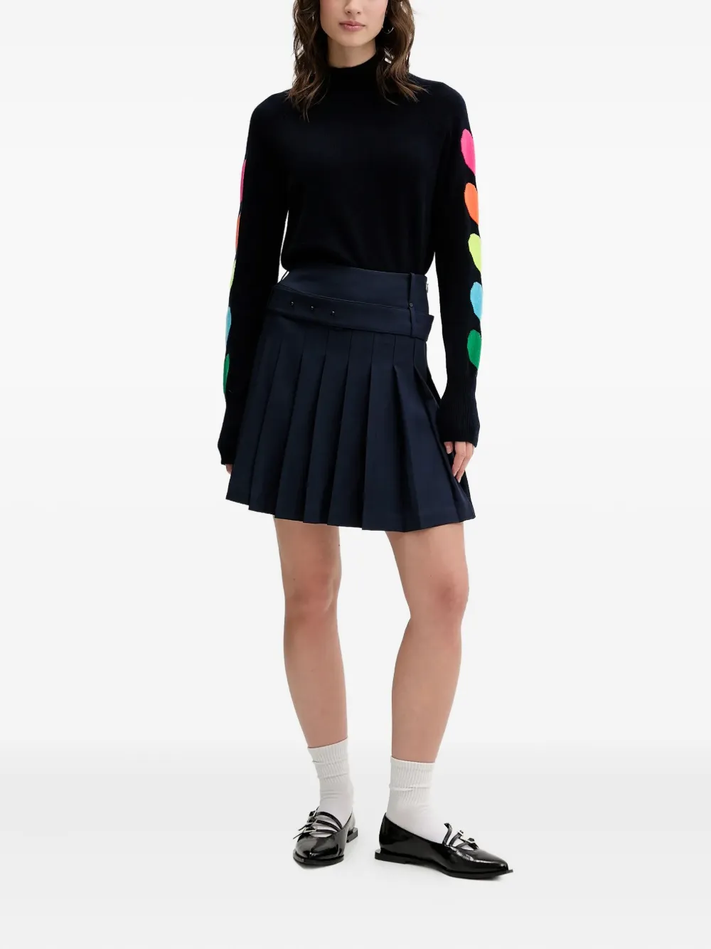 

Кашемировый свитер с сердечным мотивом From Future, синий