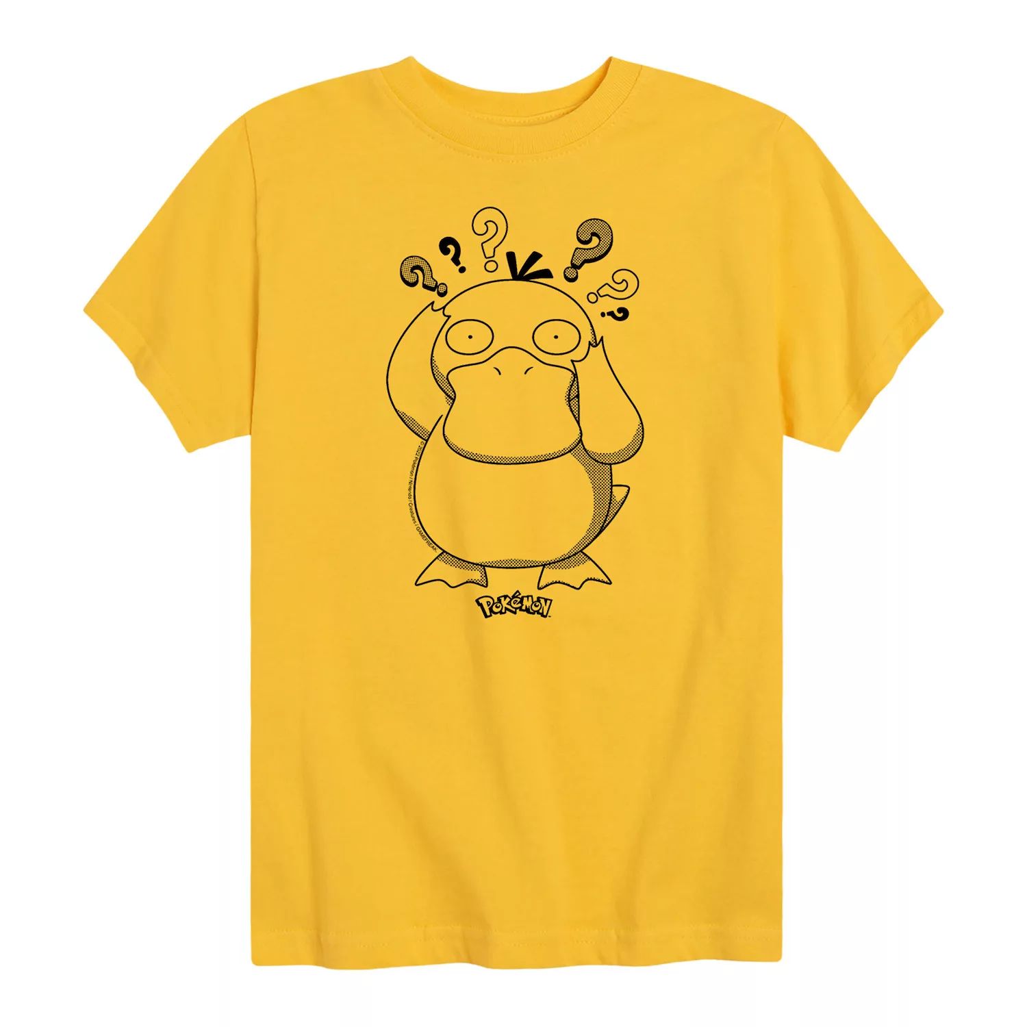 

Футболка с рисунком Pokemon Psyduck для мальчиков 8–20 лет Licensed Character, желтый