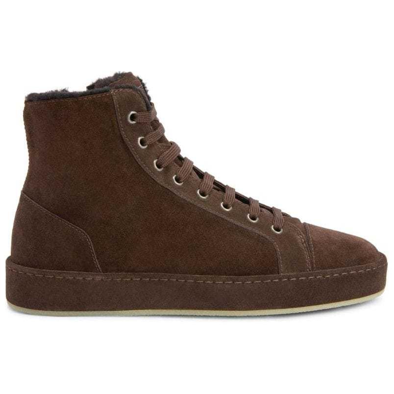 Кроссовки GZ City Suede высокие Giuseppe Zanotti, коричневый — фото 3