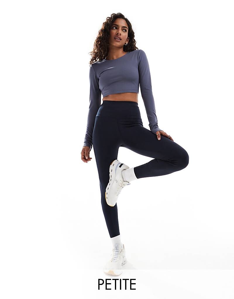 

ASOS 4505 Petite – Icon – спортивные леггинсы темно-синего силуэта