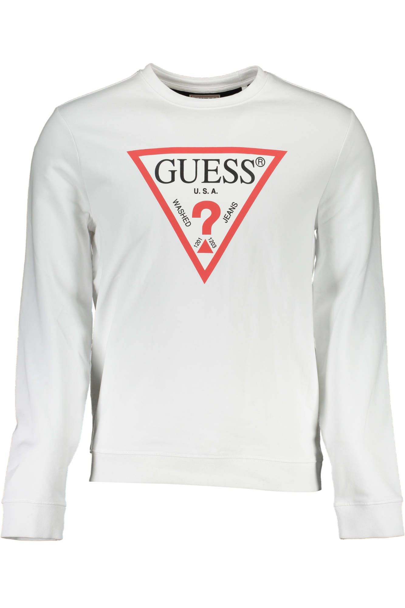

Белый хлопковый мужской свитер Guess Shoes