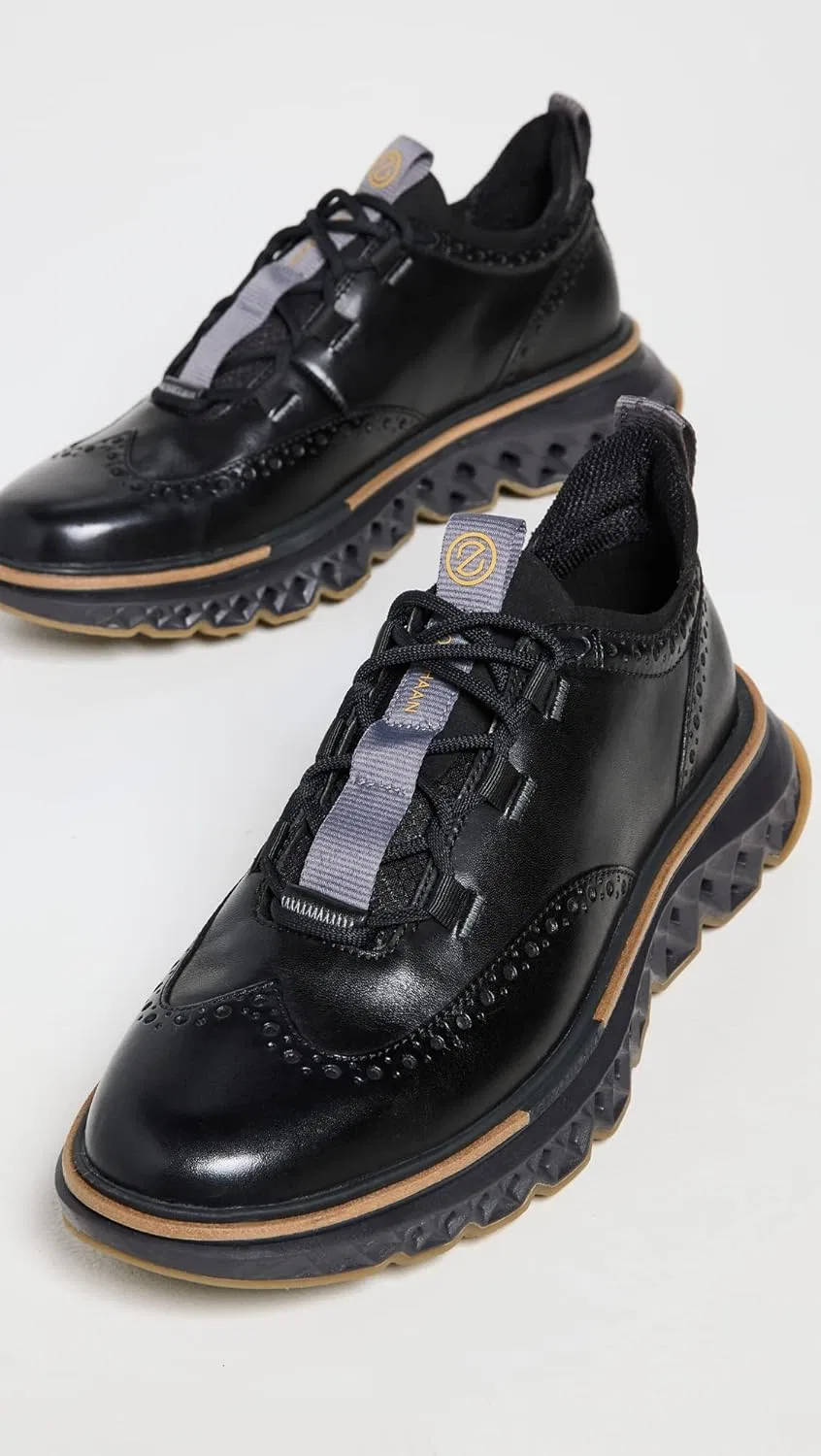 Мужские оксфорды Cole Haan ZerOGrand Wingtip, черный — фото 3