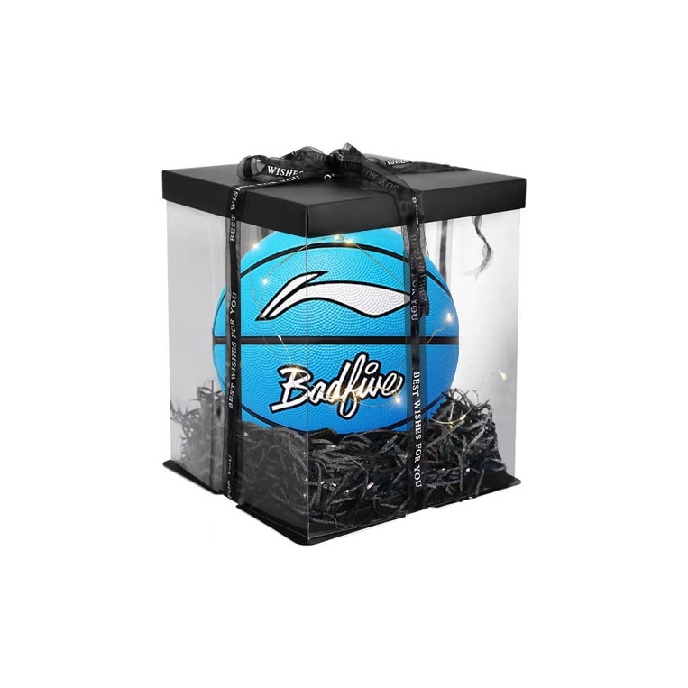 

LINING Баскетбольный мяч badfive резиновый blue №5 №7 тренировочный матчевый unisex