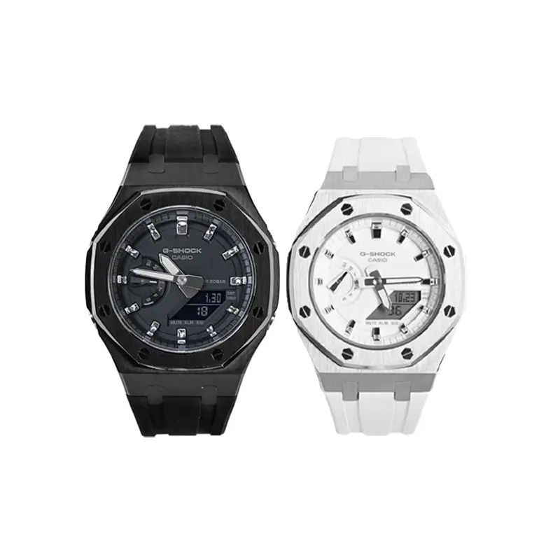 

CASIO Часы Unisex Liquid Crystal/Analog Dual Display Series 48.5mm Black Watch, Uninterrupted Couple's