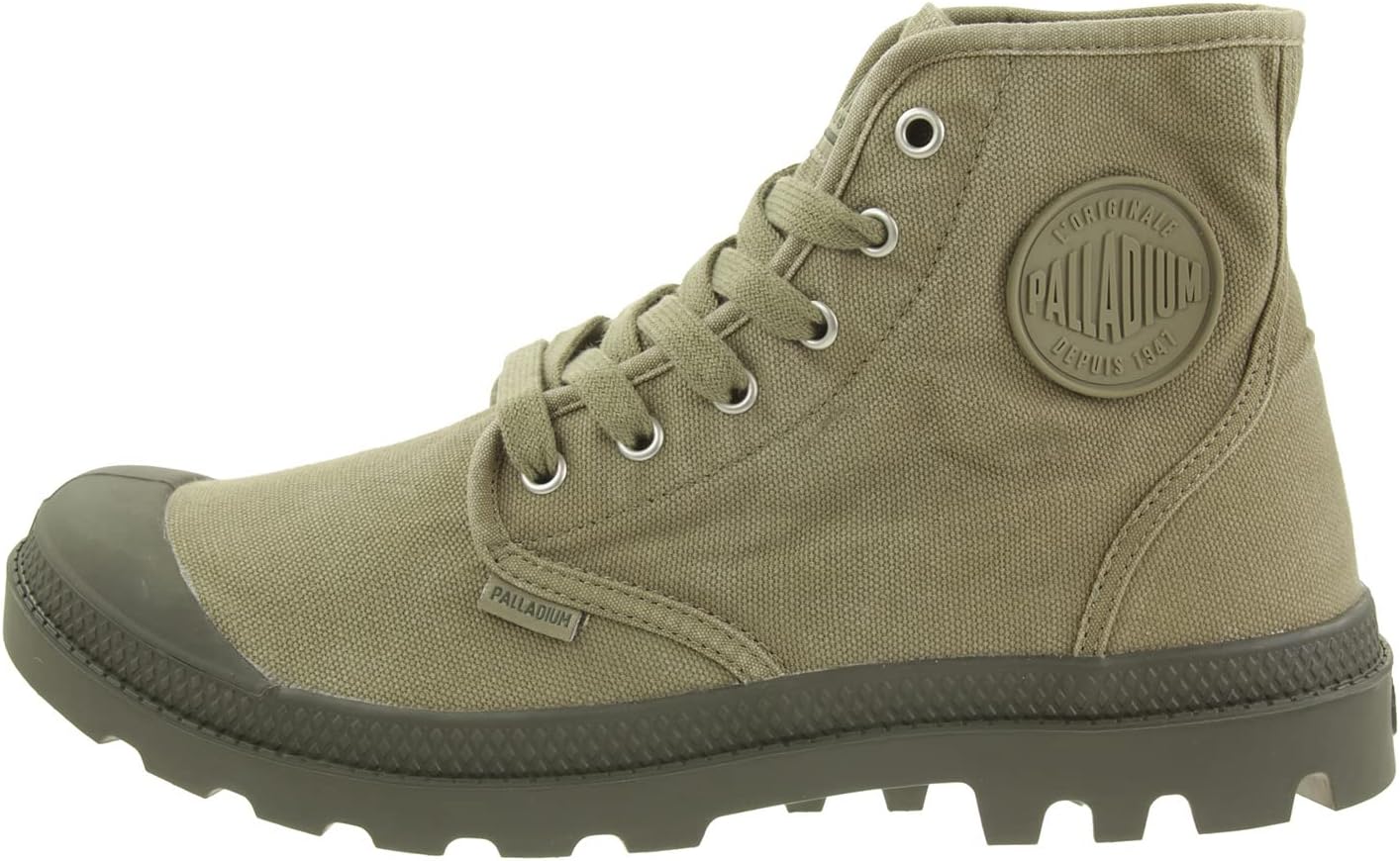 Мужские ботинки Palladium Pampa Hi, веганские тканевые ботинки на шнуровке, темно-зеленый — фото 3