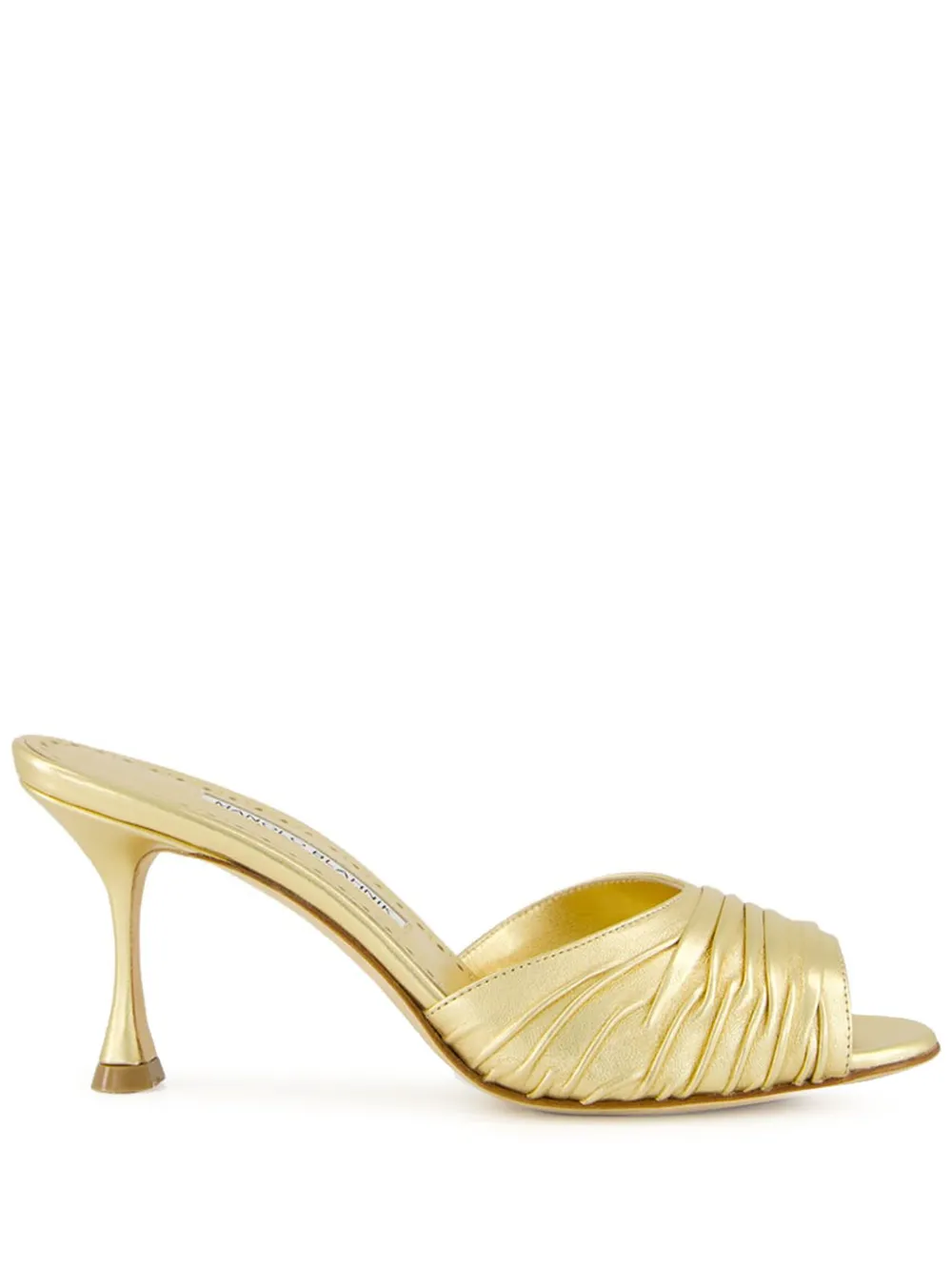 Босоножки Pirua 70 Manolo Blahnik, золотой