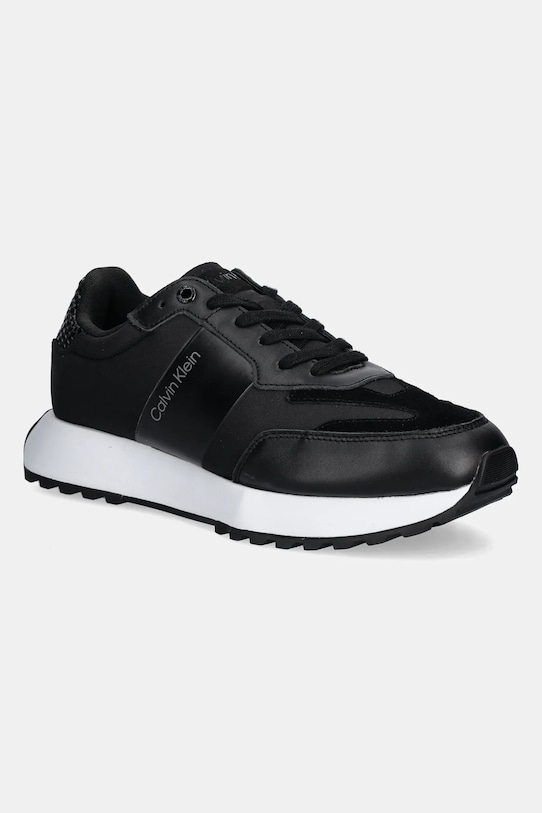 

Кроссовки LOW TOP LACE UP из нейлона с плетением Calvin Klein, черный