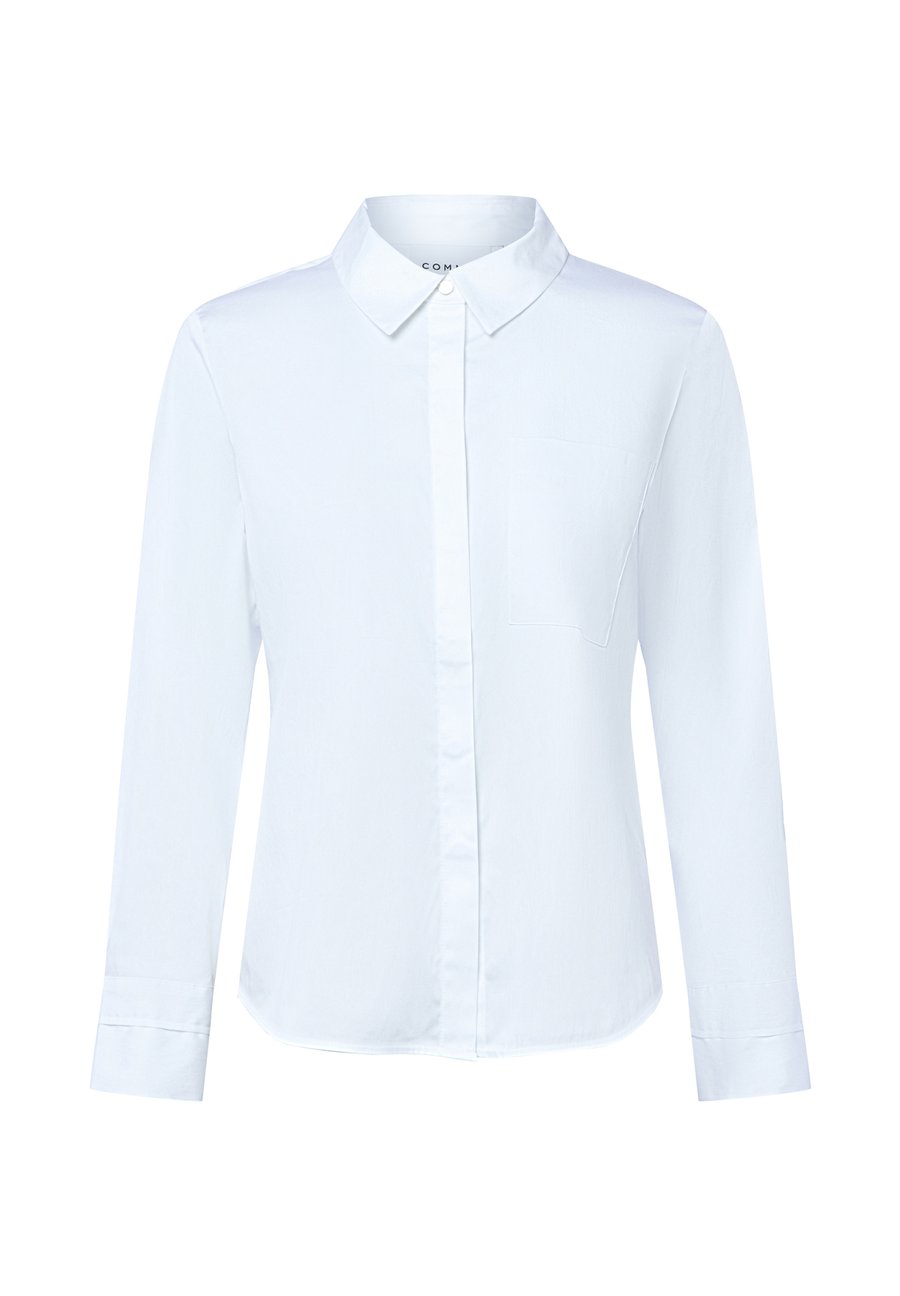 

Блуза comma Button-down blouse, Weiß/White