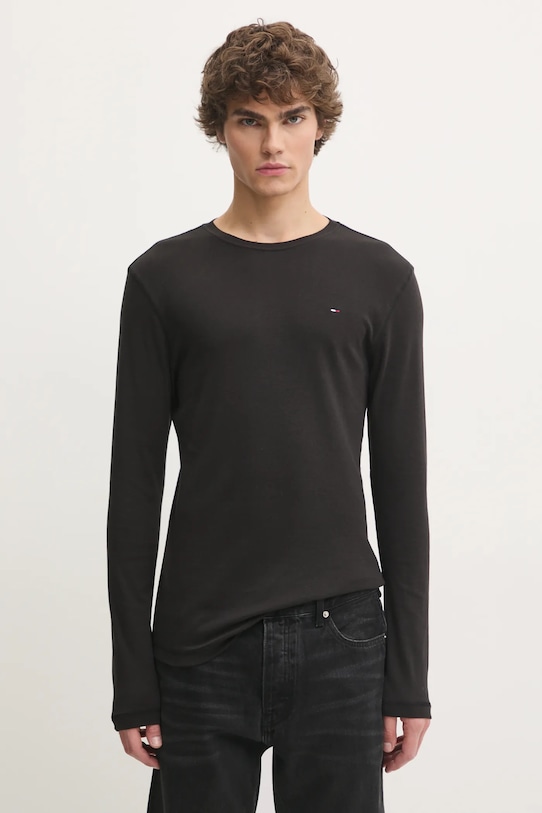 

Лонгслив Tommy Jeans, черный