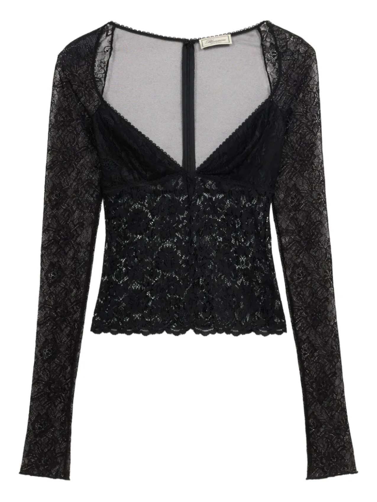 

Blumarine кружевной топ, черный