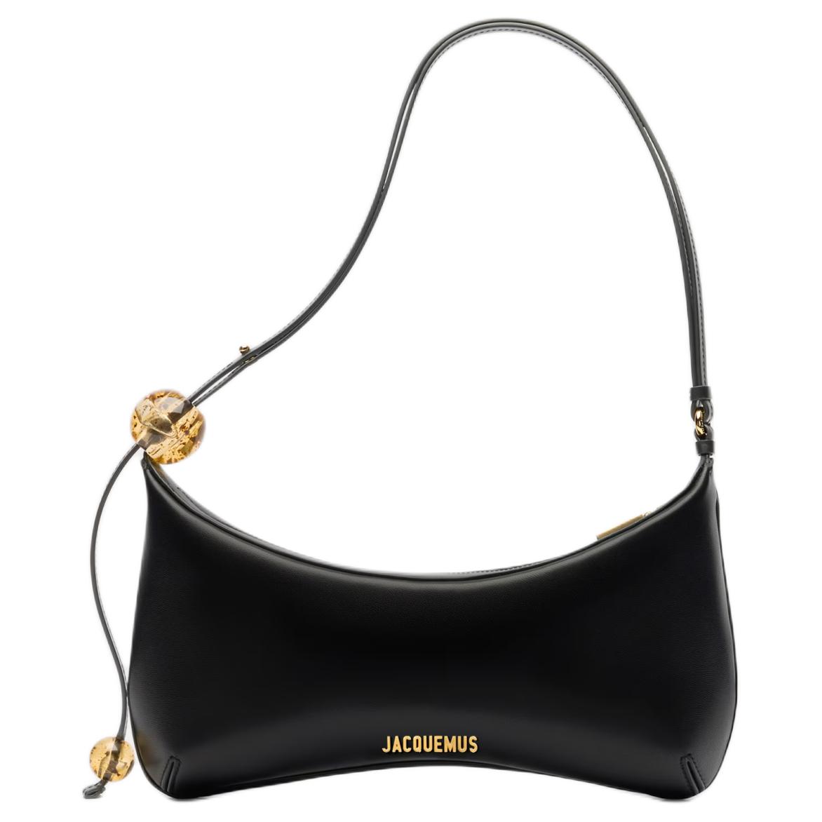 

Jacquemus Овчинная сумка через плечо большая женская черная