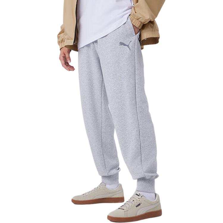 

Трикотажные спортивные брюки RELAXEDESS мужские серые PUMA, серый