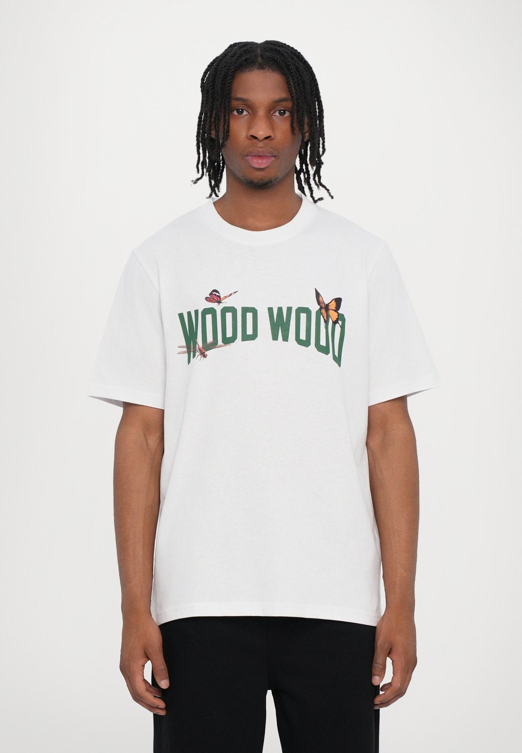 

Футболка с принтом BOBBY WOOD WOOD, белый