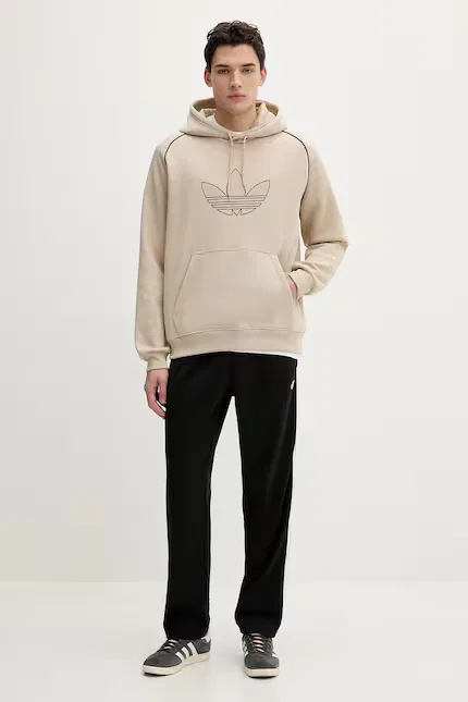 Спортивные штаны из полиэстера и хлопка Adidas Originals, черный — фото 2