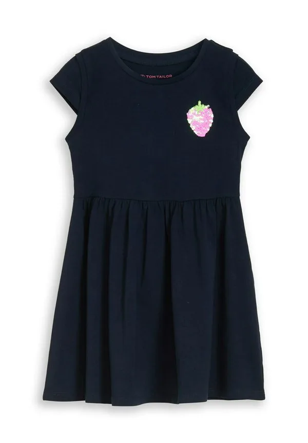 Платье из джерси tom tailor kleider & jumpsuits minikleid mit wendepailletten Tom Tailor, Sky Captain Blue