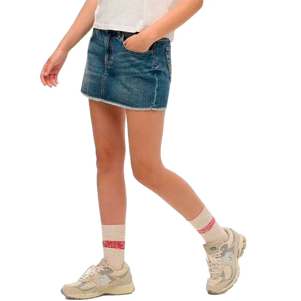 

Юбка Superdry W7210345A denim skirt, синий