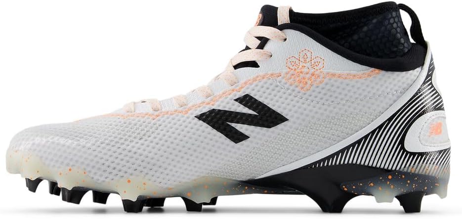 Мужские кроссовки для лакросса New Balance Freezelx V5, белый/черный — фото 2