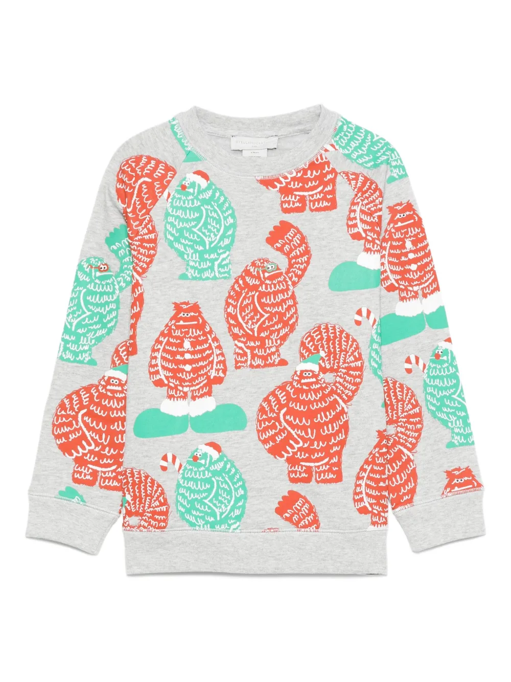 

Толстовка с принтом монстров Stella McCartney Kids, серый