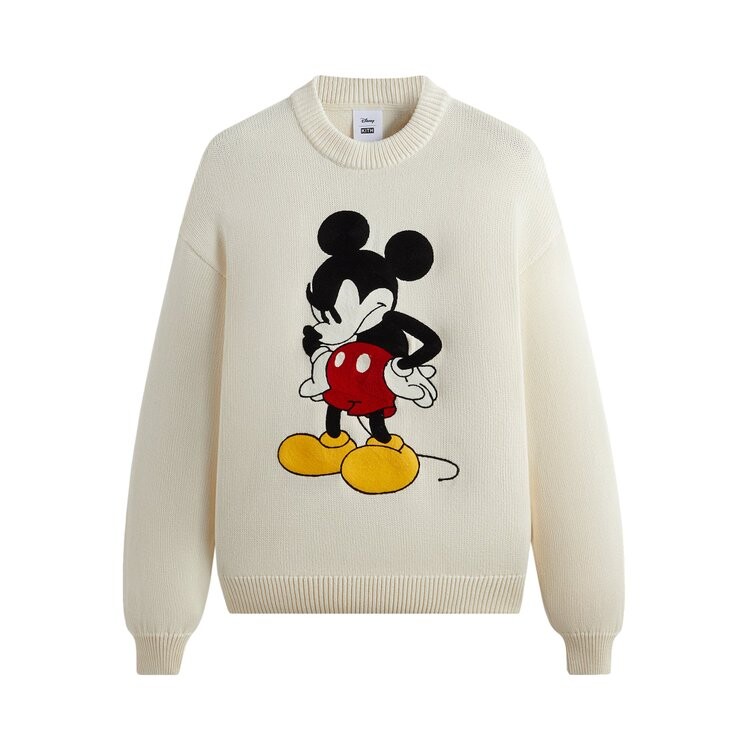 

Свитер Kith For Mickey & Friends Mickey Crewneck 'Sandrift', кремовый, Бежевый, Свитер Kith For Mickey & Friends Mickey Crewneck 'Sandrift', кремовый
