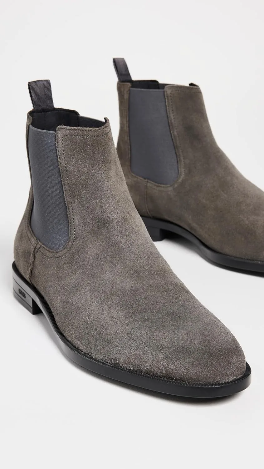 Ботинки BOSS Men's Tayil Chelsea Boots, серый — фото 2