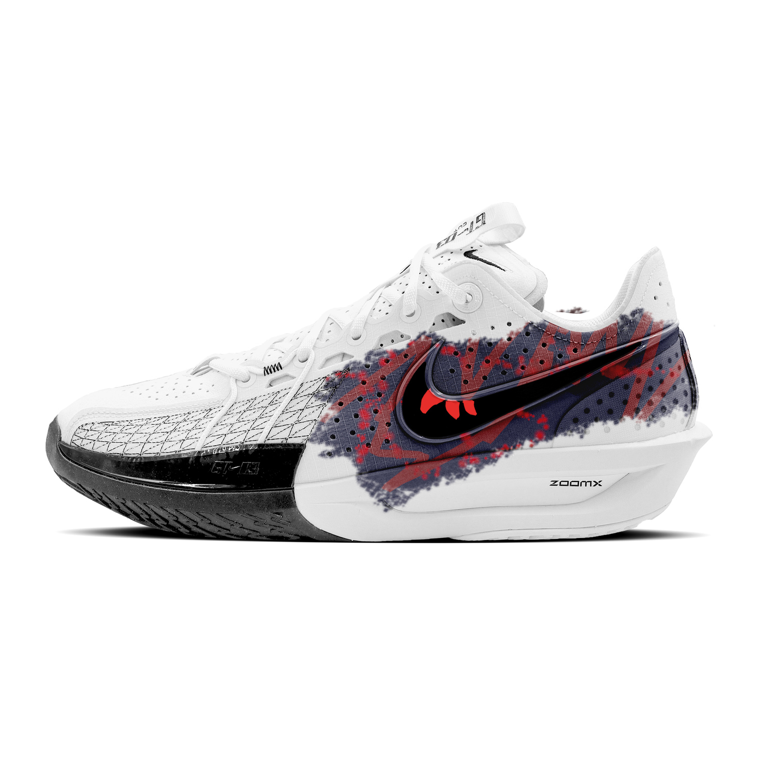 

Nike Кроссовки для баскетбола Air Zoom G.T. Cut 3 unisex низкие Black White Red