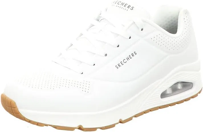 Мужские кроссовки Skechers UNO Stand On Air, White Durabuck Trim