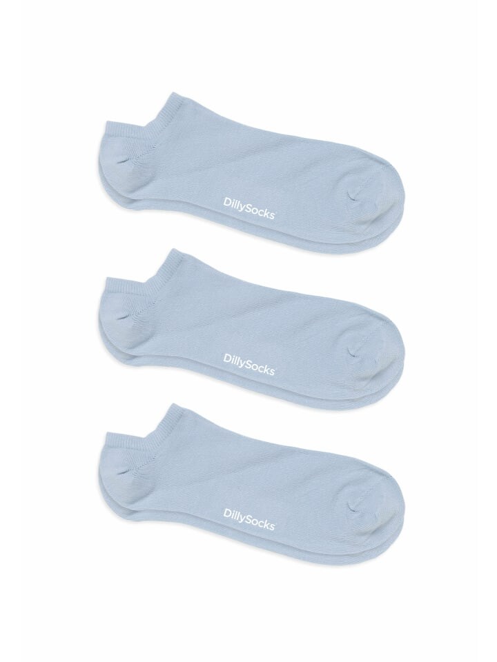 

Носки DillySocks 3er Pack Sneaker One Color Shorties, цвет baby blue