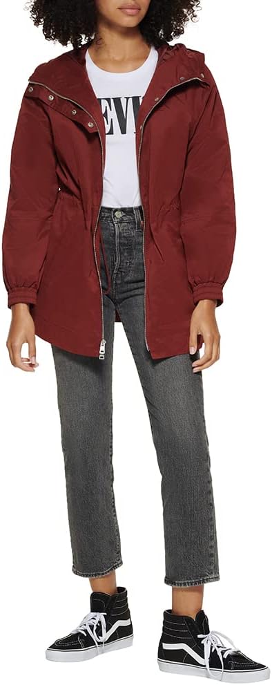Женская легкая хлопковая куртка Levi's, Maroon W. Inside Cinch — фото 3