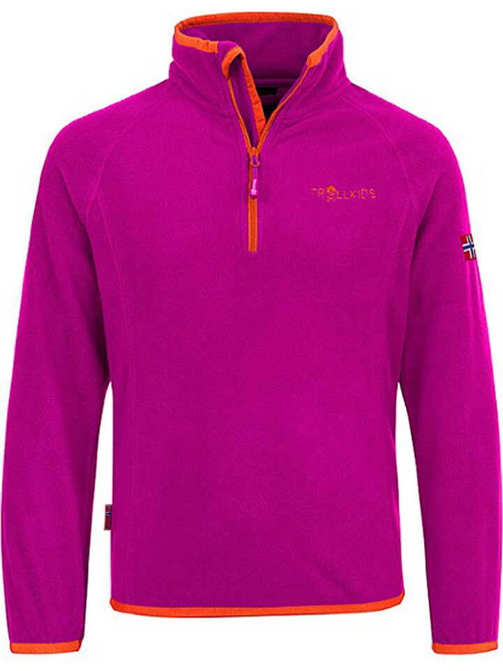 

Флисовая куртка Trollkids Fleecepullover Nordland, розовый