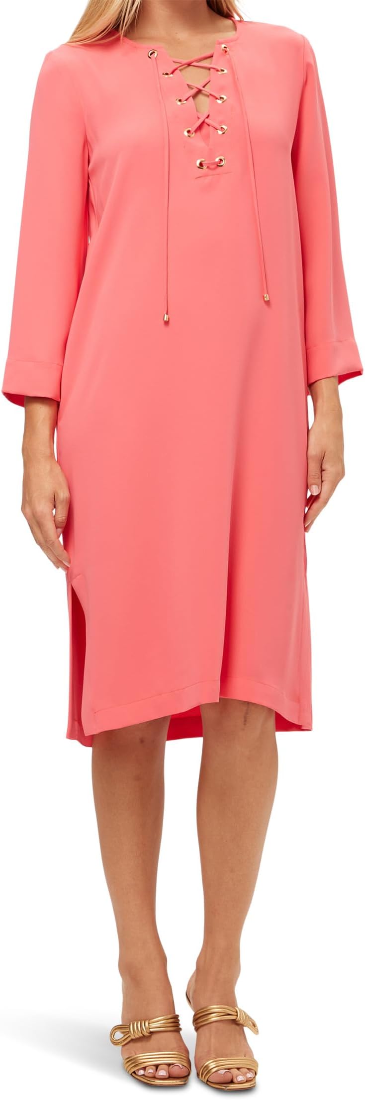

Платье Trina Turk Catamaran Midi Dress, цвет Coral Crush