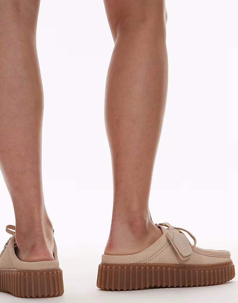 Мюли Clarks Torhill из замши цвета экрю — фото 4