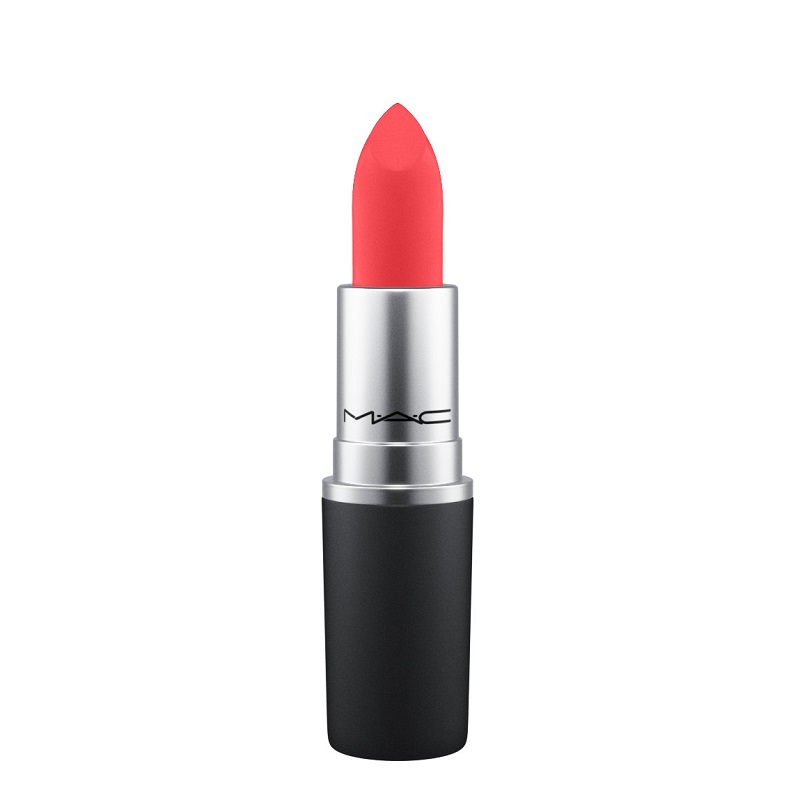 

Матовые помады powder kiss lipstick Mac, цвет mandarin o, вес 3 гр.