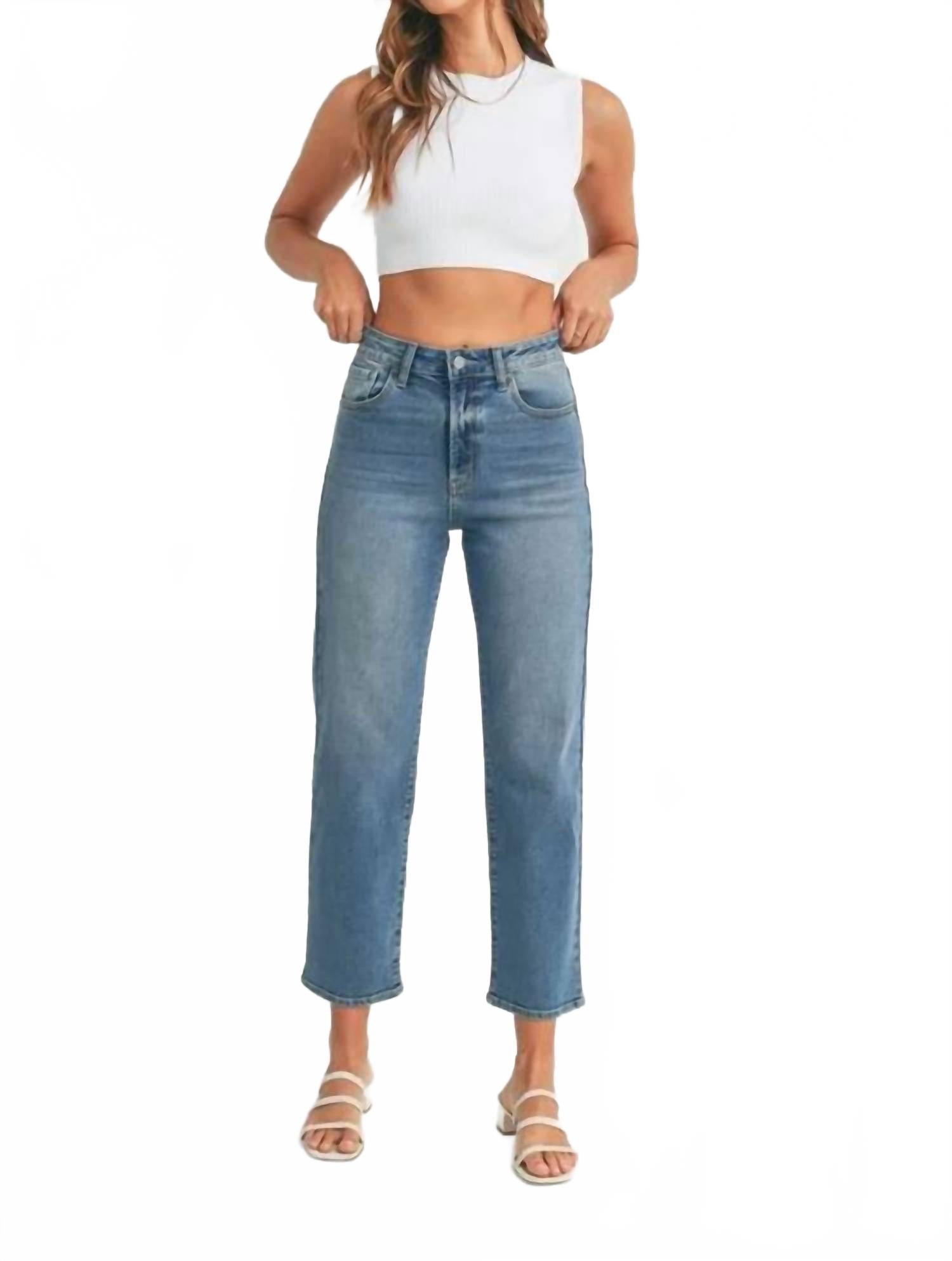 

Винтажные джинсы прямого кроя, средний оттенок JUST USA, medium wash