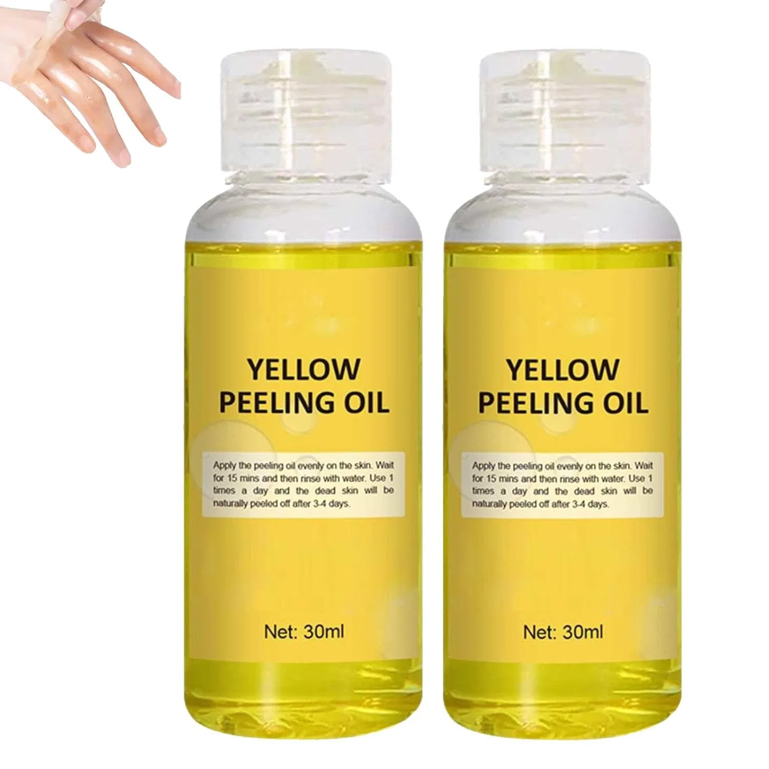 Желтое отшелушивающее масло для лица и тела Generic, 2 Pieces.