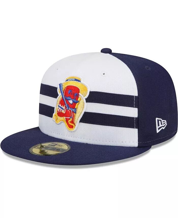

Мужская белая/темно-синяя шляпа Brooklyn Cyclones Coney Island Franks Theme Night 59FIFTY New Era, белый