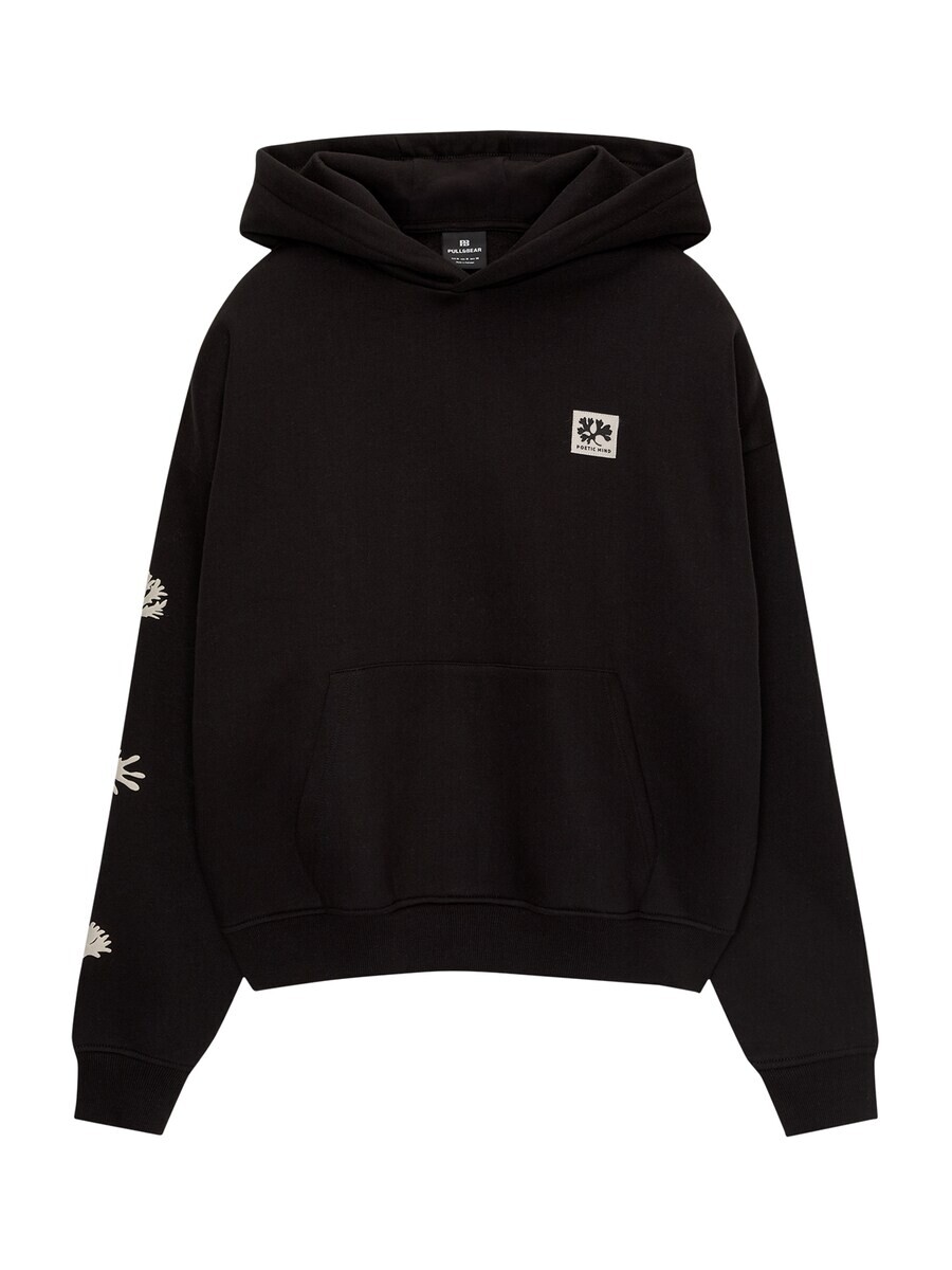 

Толстовка с капюшоном Pull&Bear Sweatshirt, черный