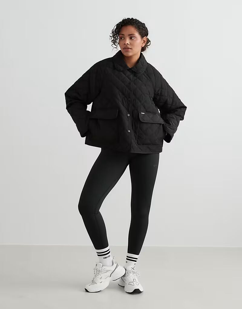 

Женская стеганая куртка Black черного цвета Aim'N