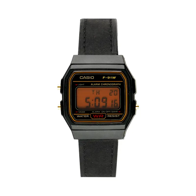 

CASIO Часы Retrofit Series Quartz Movement Leather Strap Watch Unisex Black Dial, Sunset Nightfall Black Dial (Twilight Glow)