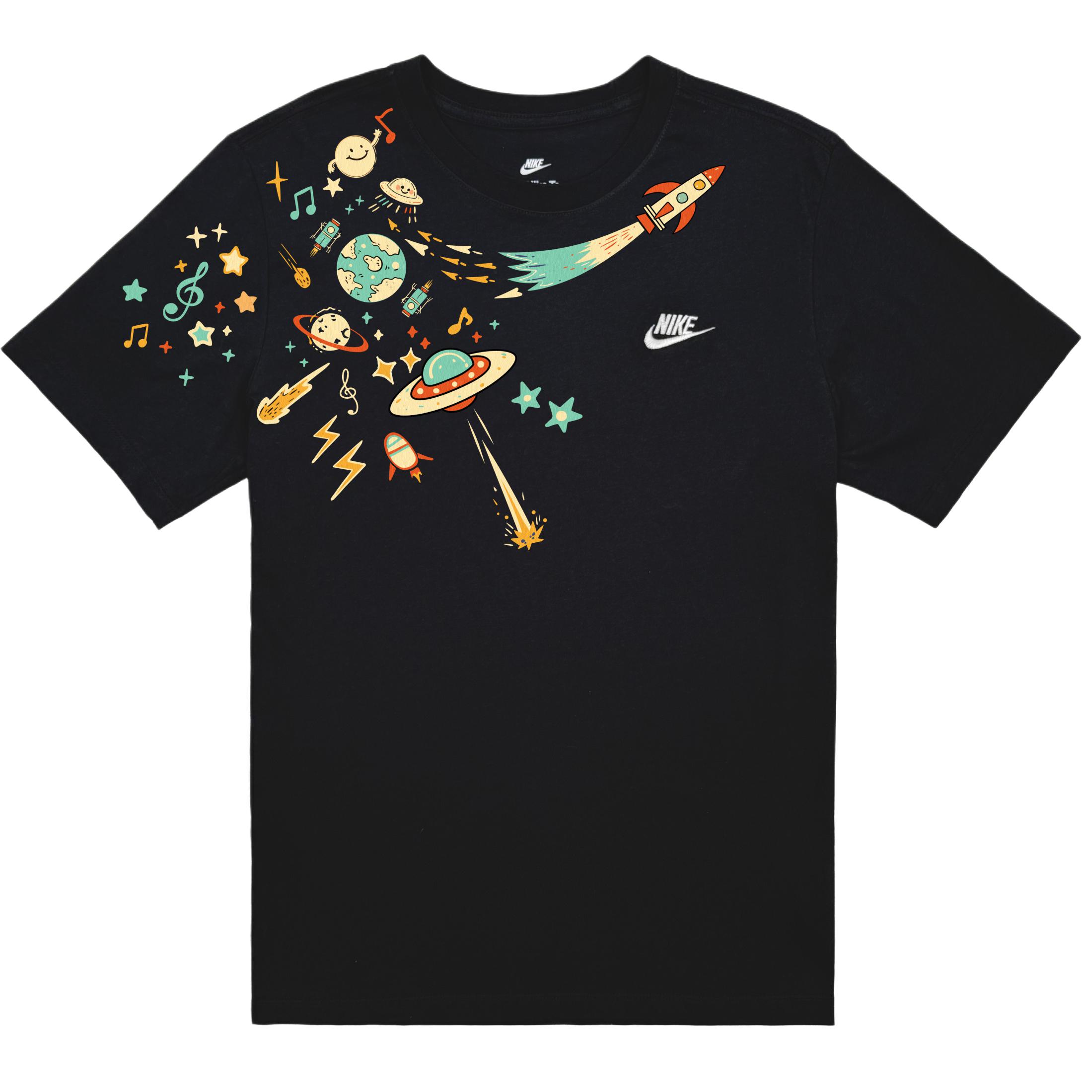 

Nike Футболка унисекс черная, Черный, Nike Футболка унисекс черная